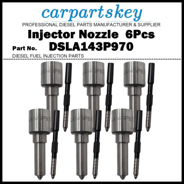6Pcs Fuel Injector Nozzle DSLA143P970 for CUMMINS ISBe6 0445120007 0445120273