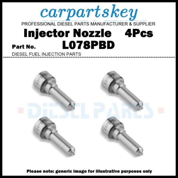 4x Fuel Injector Nozzle L078PBD for OPEL Astra G Combo Corsa C 1.7d TJBB01901D