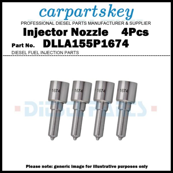 4x Fuel Injector Nozzle DLLA155P1674 for Bosch 0445110291 0445110409 1112010-55D