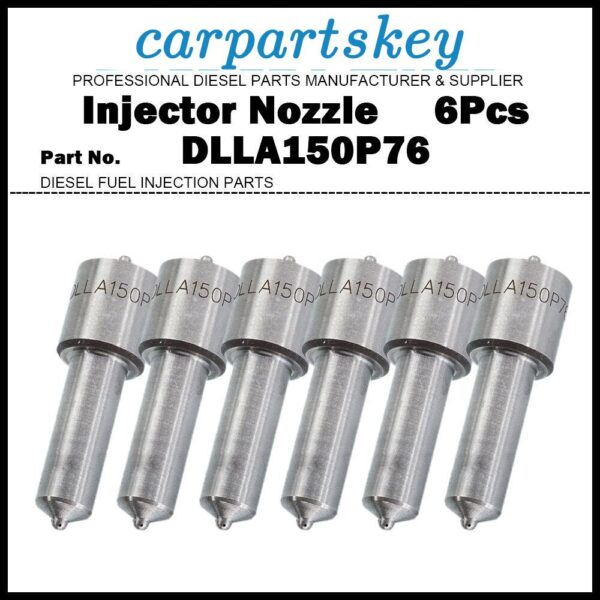 6Pcs Injector Nozzle 847558 DLLA150P76 for VOLVO PENTA TAMD122 TWD1010G TMD121C