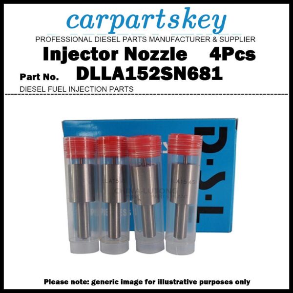 4Pcs Fuel Injector Nozzle DLLA152SN681 for NISSAN UD Trucks RE8 RE10 RF8 RF10