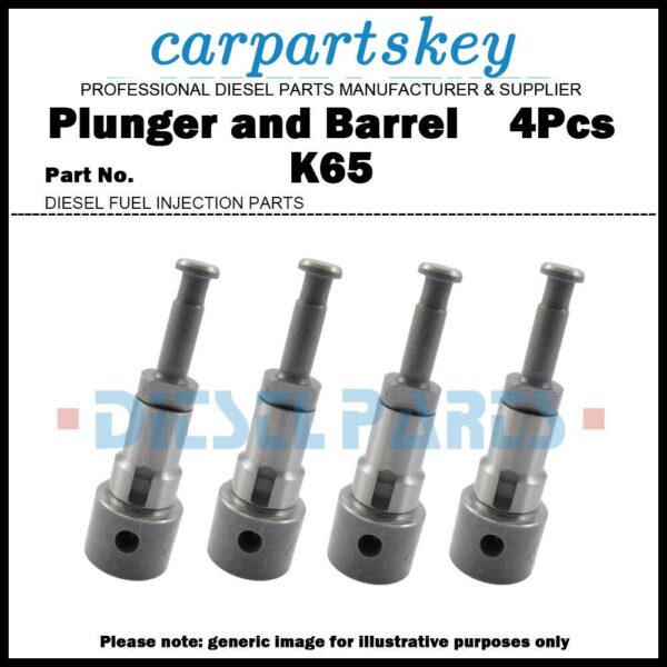 4Pcs Plunger and Barrel K298 140163-0620 for ISUZU 3LB1 3LD1 3KR1 3KC1 4LB1 4LC1