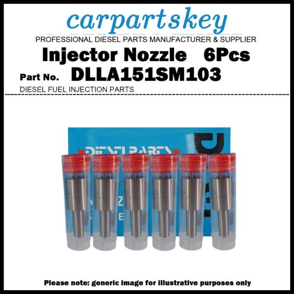 6Pcs Diesel Fuel Injector Nozzle Tips DLLA151SM103