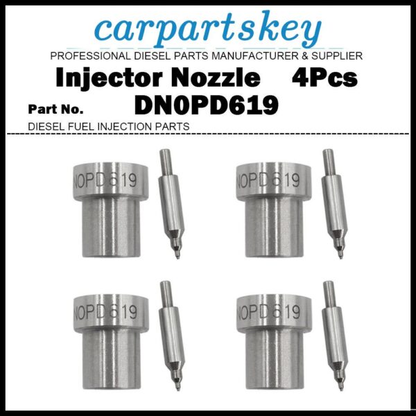 4x Injector Nozzle DN0PD619 for Toyota 1KZ-T 1KZ-TE 5LE 23600-67020 23600-54210