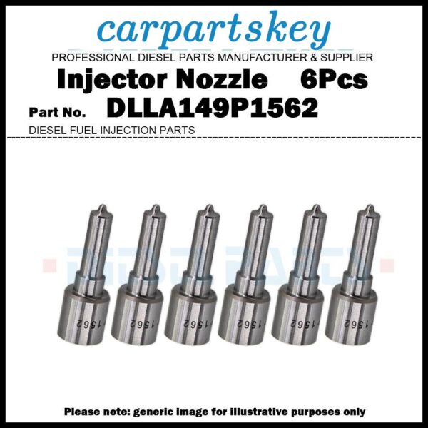 6Pcs Fuel Injector Nozzle DLLA149P1562 for Sisu Agco Fendt 0445120063 0445120340