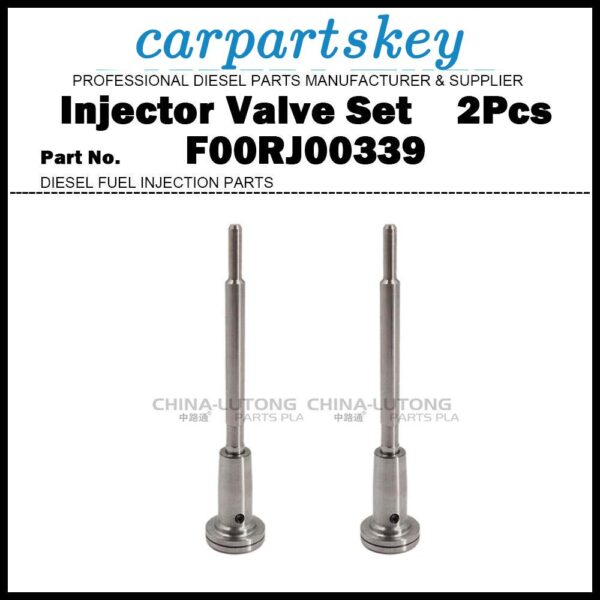 2Pcs Common Rail Injector Control Valve Set F00RJ00339 for 0445120103 0445120032