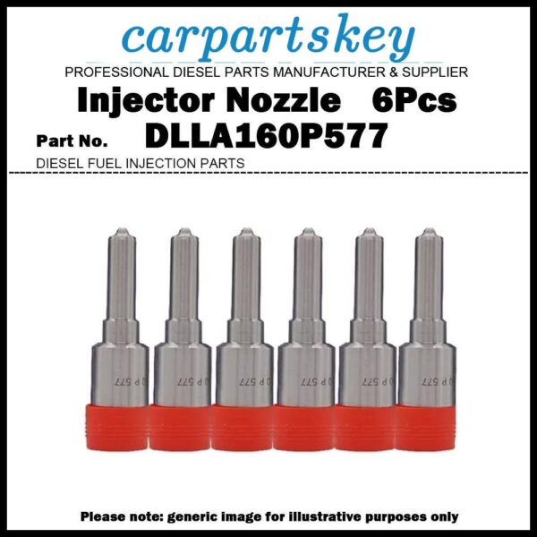 6x Injector Nozzle DLLA160P577 for Mercedes Axor 1835 1840 2535 2540 12.0D OM457