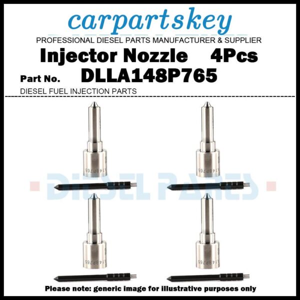 4x Fuel Injector Nozzle Tips DLLA148P765 for NISSAN X-TRAIL T30 2.2d 166008-H800