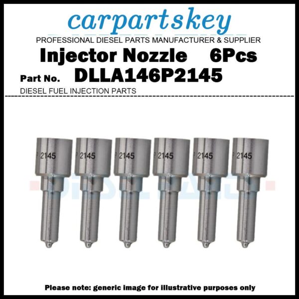 6Pcs Injector Nozzle DLLA146P2145 for 07-12 DODGE Ram 6.7L 0445120193 68027067AA