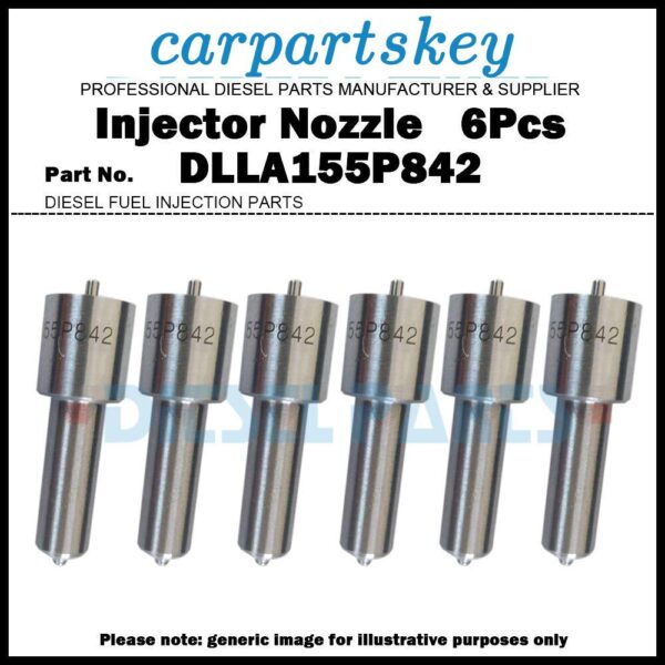6x Fuel Injector Nozzle DLLA155P842 for Hino J08E 23670-E0010 23670-E0250/E0251
