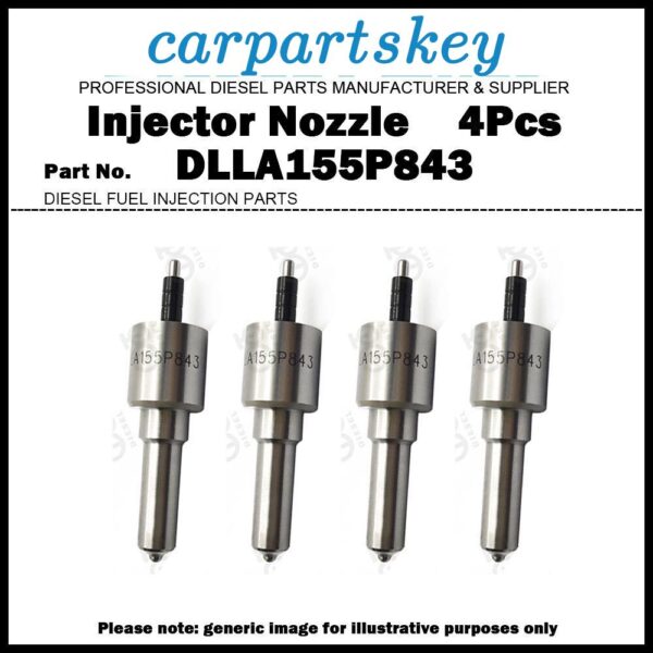 4x Fuel Injector Nozzle DLLA155P843 for Toytoa Dyna N04C 095000-5332 23670-E0152
