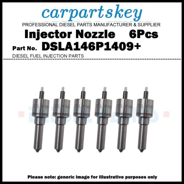 6Pcs Fuel Injector Nozzle DSLA146P1409+ for Detroit Series 60 N3 14L 0414703003