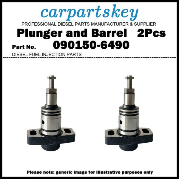 2Pcs Pump Element 6490 Plunger and Barrel 090150-6490 for MITSUBISHI 4M50T 4D34T