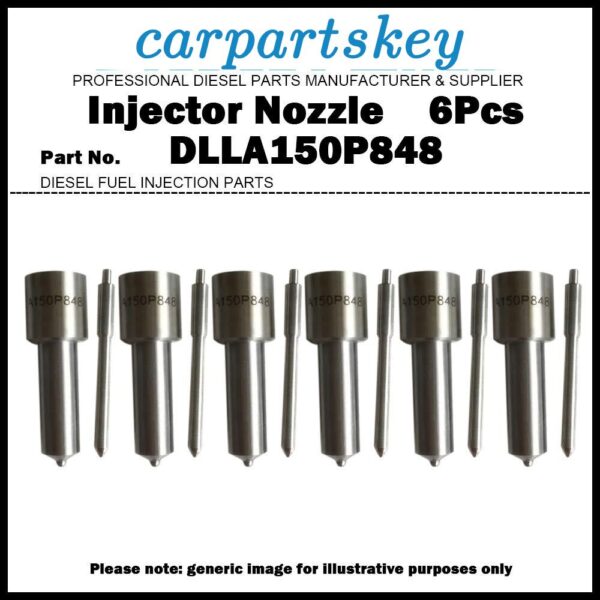 6Pcs Fuel Injector Nozzle DLLA150P848 for Scania 114 124 10.6D 12.0D 0414701008
