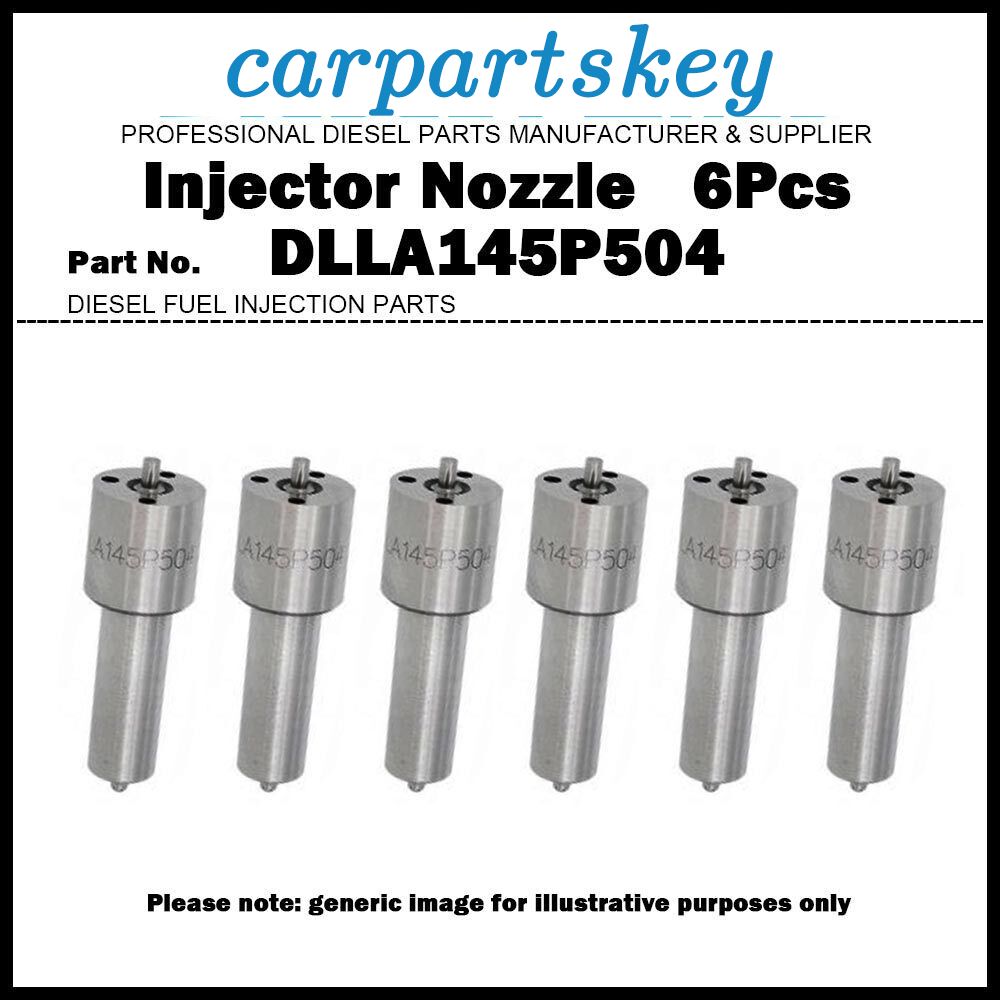 6Pcs Fuel Injector Nozzle DLLA145P504 0433171363 for VOLVO FL7 FS7 6.7D D7A D7B