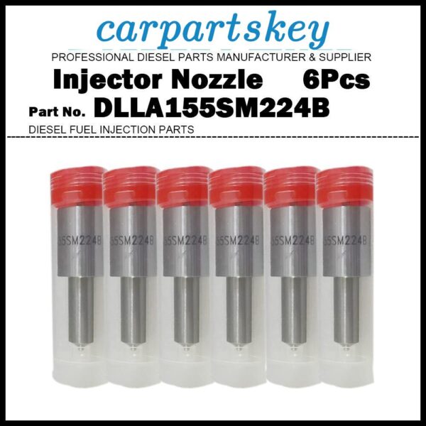 6x Fuel Injector Nozzle DLLA155SM224B for Doosan Solar 420LC-V Mega 300-V 400-V
