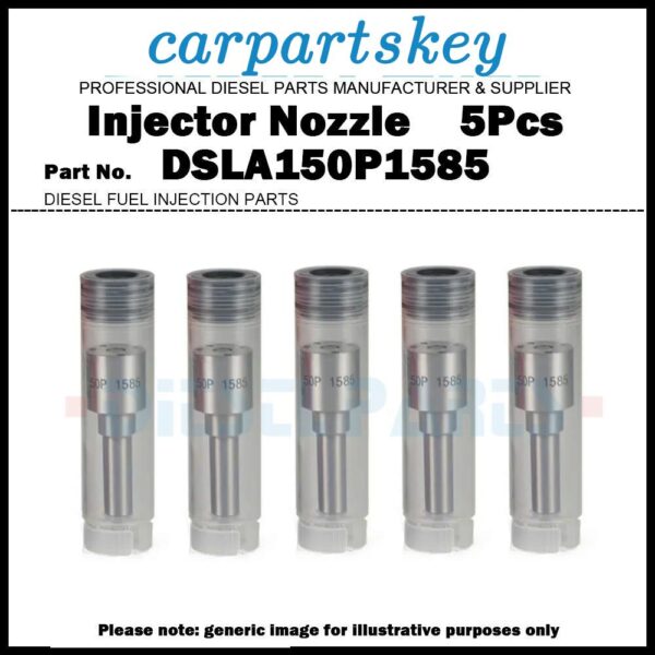 5Pcs Fuel Injector Nozzle DSLA150P1585 for VW Transporter V 2.5 TDi 07Z130073NX
