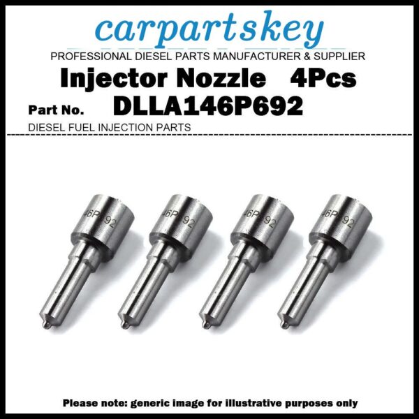 4x Injector Nozzle DLLA146P692 for Hyundai HD65 HD72 HD78 D4DB D4AL 33800-45500