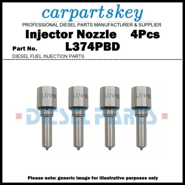 4x Fuel Injector Nozzle L374PBD L374PRD for Hyundai H1 Starex D4CB 33800-4A710