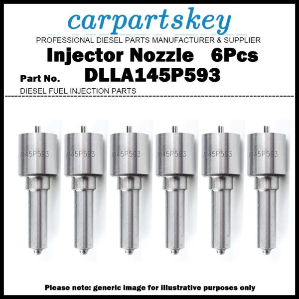 6 Fuel Injector Nozzle DLLA145P593 0433171448 for SCANIA DSC9.15 1339918 1404591