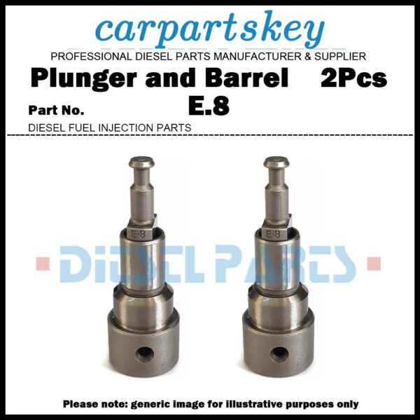 2x Pump Element Plunger and Barrel Assy E.8 105990-51100 for Yanmar TS190 TS230