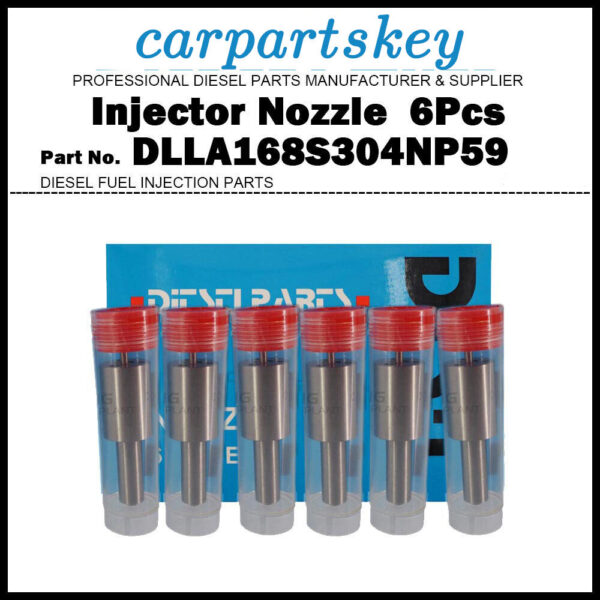 6x Fuel Injector Nozzle DLLA168S304NP59 for Nissan Diesel UD Trucks ND6 ND6T