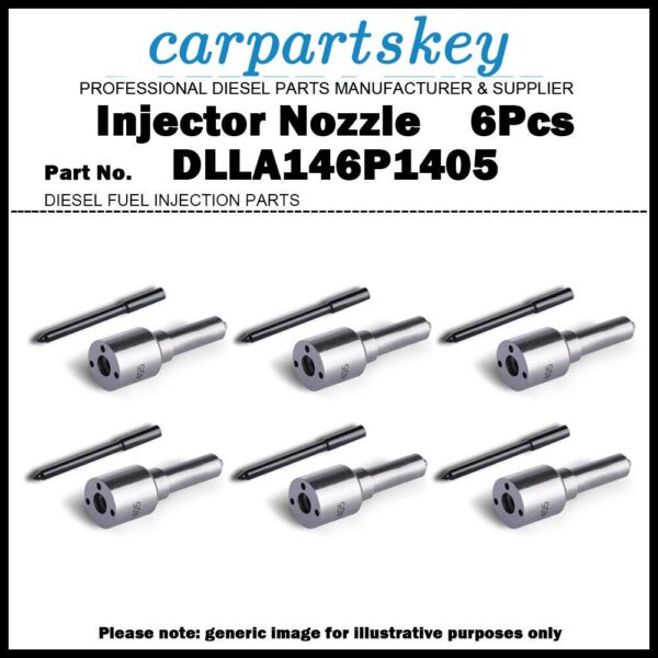 6Pcs Fuel Injector Nozzle DLLA146P1405 for Doosan DL08 0445120040 65.10401-7001