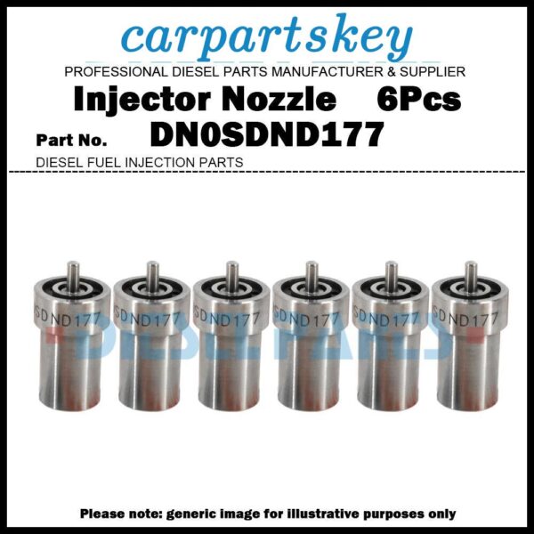 6x Diesel Fuel Injector Nozzle DN0SDND177 for Toyota 2H 093500-3020 23600-68020