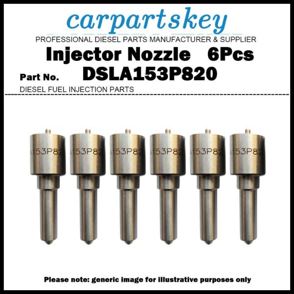 6x Fuel Injector Nozzle DSLA153P820 for 1998-2002 24V Dodge Cummins 5.9D 3944183