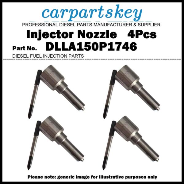 4x Injector Nozzle DLLA150P1746 for Mitsubishi Fuso 4M50-TE 0445120090 ME225190