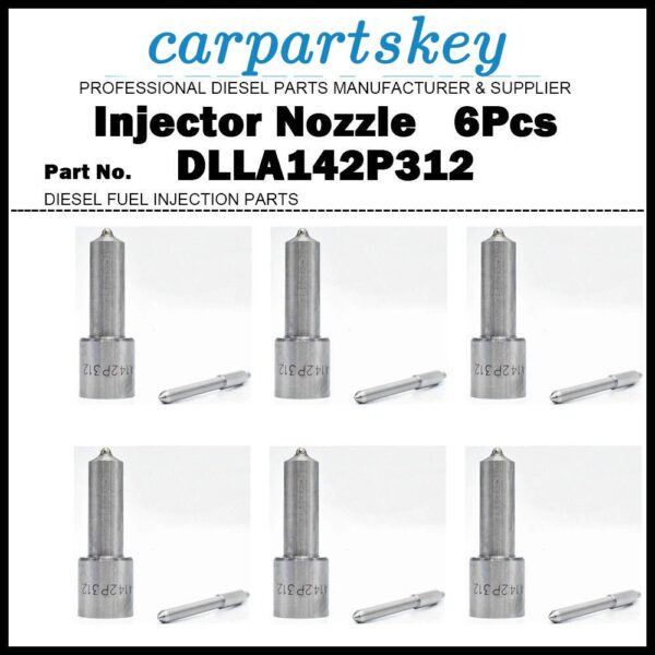 6x Fuel Injector Nozzle DLLA142P312 for IVECO Eurotech Eurostar EuroTrakker 9.5d