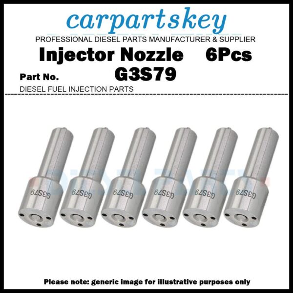 6x Common Rail Fuel Injector Nozzle G3S79 for Hino P11C 295050-1590 23670-E0590