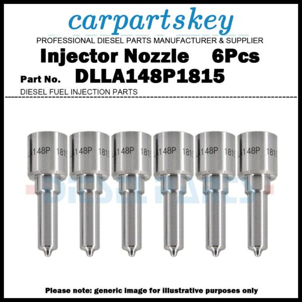 6x Fuel Injector Nozzle DLLA148P1815 for Yuchai 0445120156 0445120290 0445120434