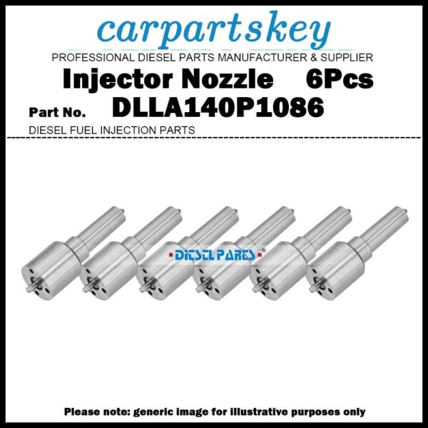 6Pcs Diesel Fuel Injector Nozzle Tips DLLA140P1086