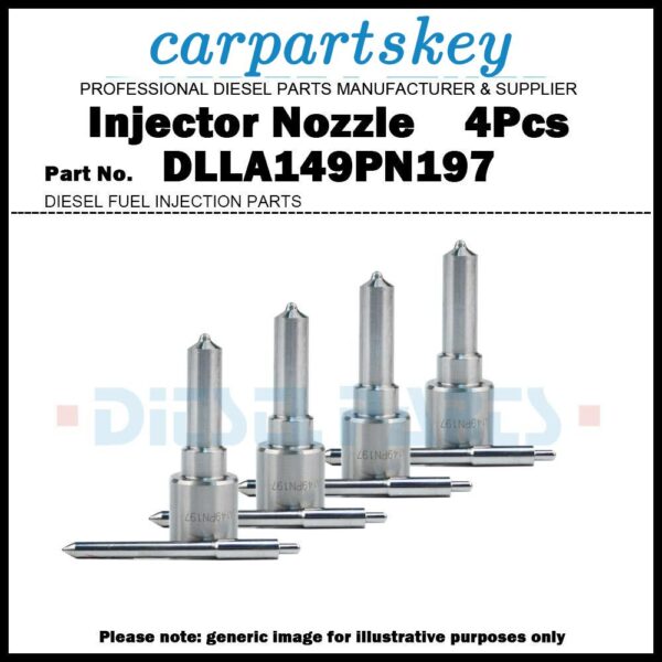 4Pcs Fuel Injector Nozzle 105017-1970 DLLA149PN197 for Mazda Titan / Engine TF