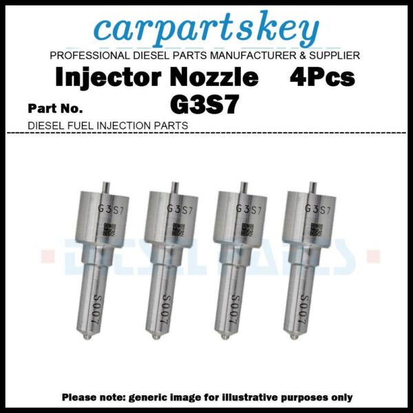 4Pcs Injector Nozzle G3S7 for Toyota 1KD 2KD 23670-30410 23670-0L100 23670-39355