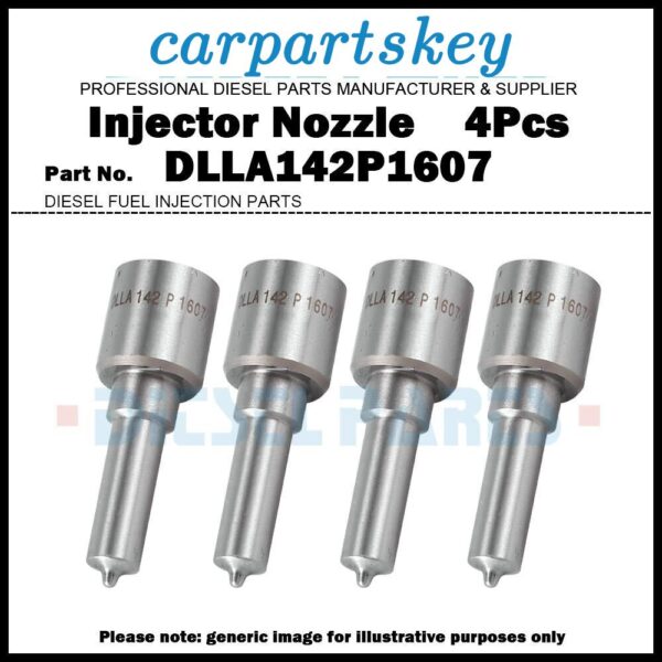 4Pcs Fuel Injector Nozzle DLLA142P1607 for Fiat Opel 1.9d 0445110276 93190429