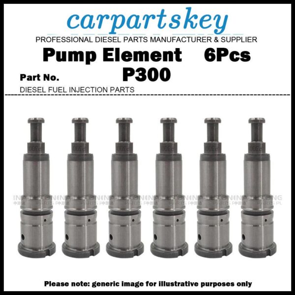 6Pcs Pump Element Plunger P300 134153-1820 for ISUZU GIGA 8PE1 10PE1 12PE1