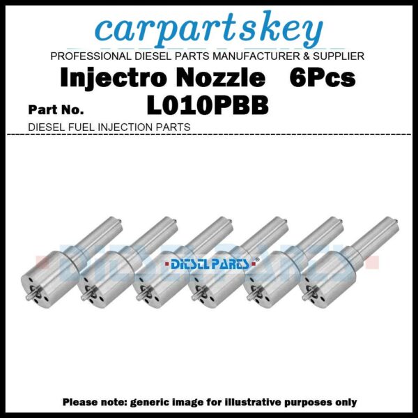 6x Fuel Injector Nozzle L010PBB for John Deere 6105 BEBE4B03001 RE64866 RE66806
