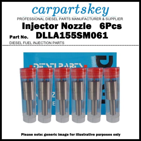 6Pcs Fuel Injector Nozzle DLLA155SM061 for Daewoo BH115 BS106 Ssangyong Bus DE12