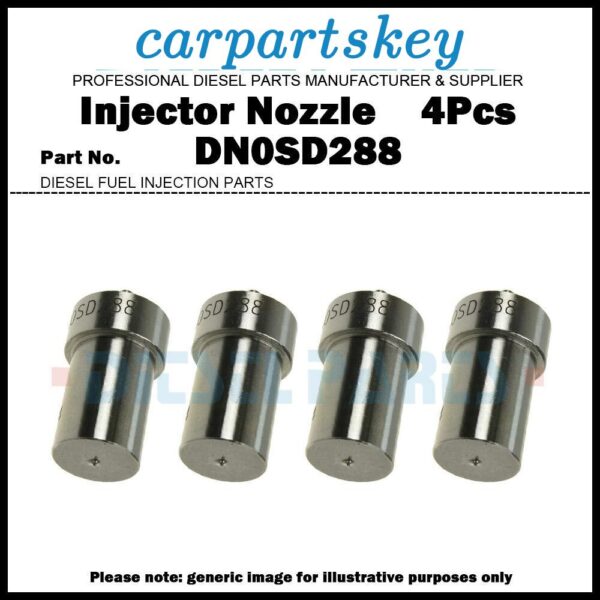 4Pcs Fuel Injector Nozzle DN0SD288 for Ford Escort 1.8D 0432217188 89FF-9F593-BA