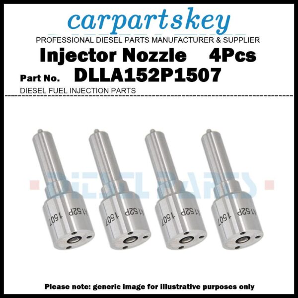 4x Injector Nozzle DLLA152P1507 for Mitsubishi Fuso Canter 3.0L 4M42 0445120073