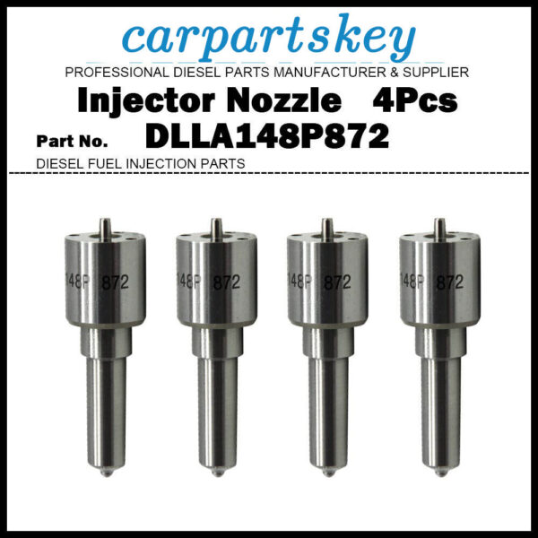 4Pcs Injector Nozzle DLLA148P872 for Nissan Navara 2.5D 16600-EB300 16600-EB30E