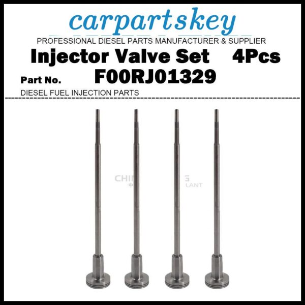 4Pcs Injector Control Valve Set F00RJ01329 for GMC Chevy 6.6d LLY LBZ 0445120042