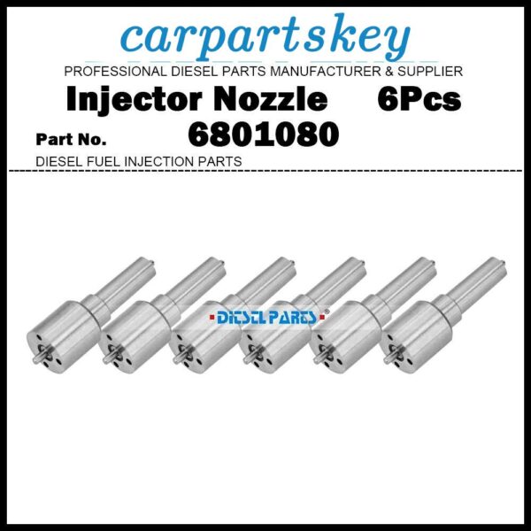6x Diesel Fuel Injector Nozzle Tip 6801080 for Ford New Holland 5610 7810