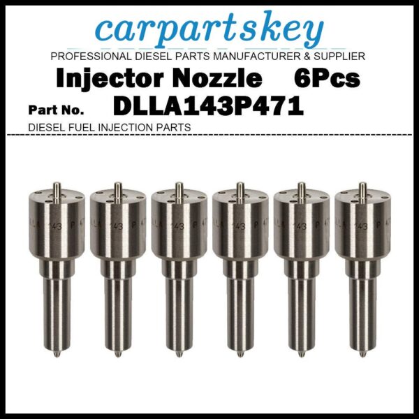 6x Injector Nozzle DLLA143P471 9968198 for Ford New Holland 8160 8260 8360 8560