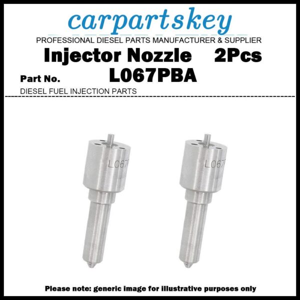 2Pcs Diesel Fuel Injector Nozzle L067PBA for New Holland Delphi Injector 003B02
