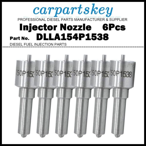 6 Injector Nozzle DLLA154P1538 for MERCEDES BENZ ACTROS MP2 MP3 11.9d 0432191242
