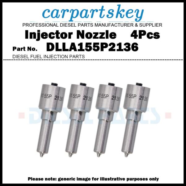 4Pcs Injector Nozzle DLLA155P2136 for Ford Fiesta 1.4D 0445110339 AV2Q-9F593-AA