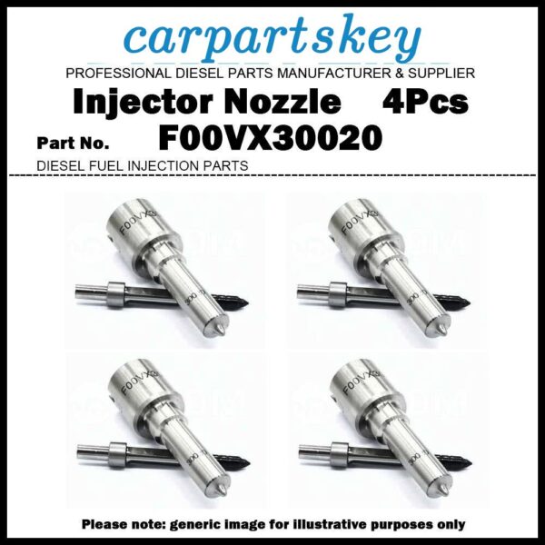 4x Fuel Injector Nozzle F00VX30020 for Land Rover Freelander L359 2.2d LR001325